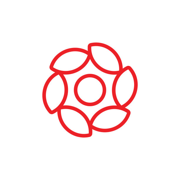 圆形漩涡星形Logo图片下载