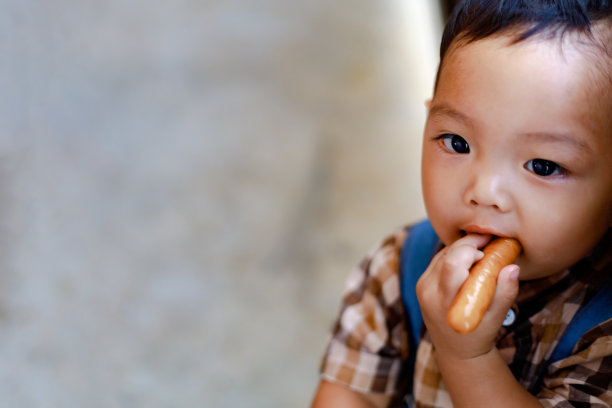 亚洲蹒跚学步的男孩在户外玩耍图片下载