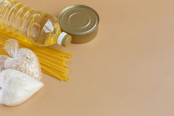 股票的食物。一套必需品图片下载