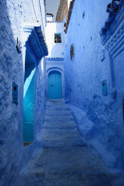 蓝色的城市图片下载