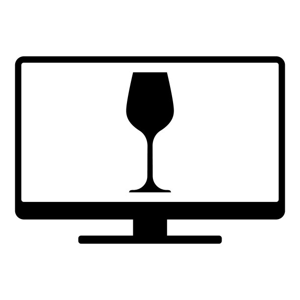 葡萄酒杯和屏幕图片下载