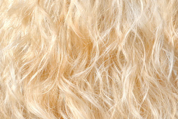 卷曲的金发近距离的背景图片下载