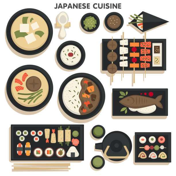 收集日本料理菜肴和膳食图片下载