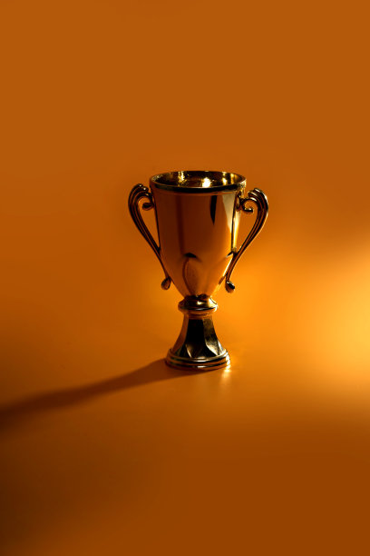 冠军奖杯放在桌子上。图片下载