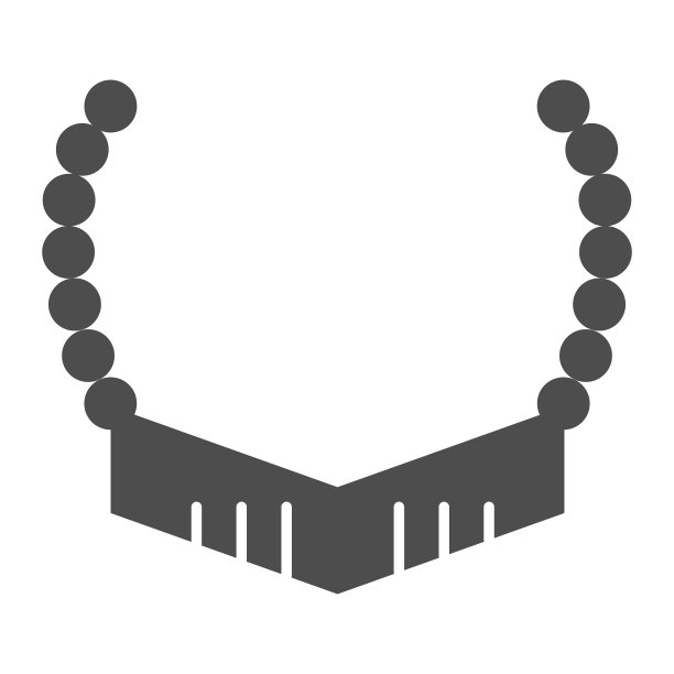 项链与琥珀固体图标琥珀链图片下载