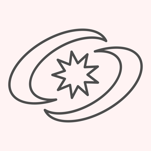 超新星恒星细线图标太空诞生宇宙图片下载