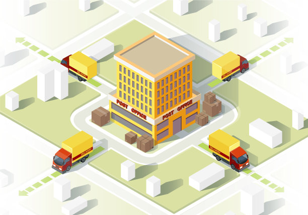 送货服务等距图片下载