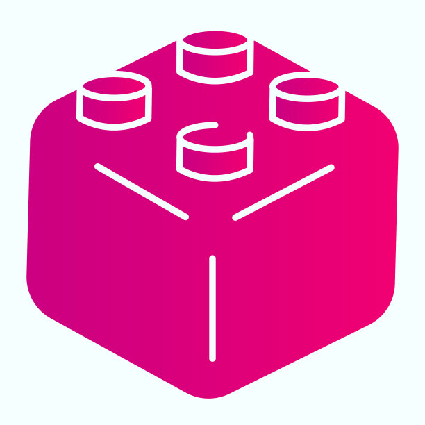 玩具构造器平面图标儿童教育玩具图片下载