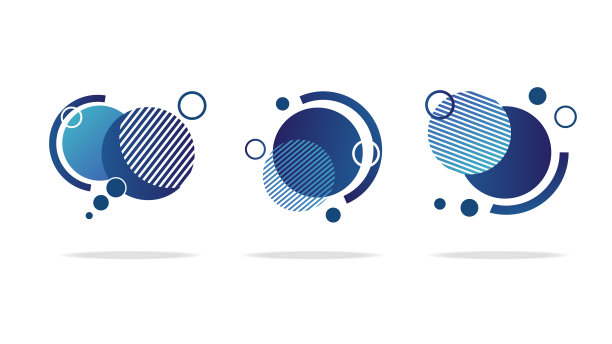 设置圆形抽象徽章图标或形状图片下载