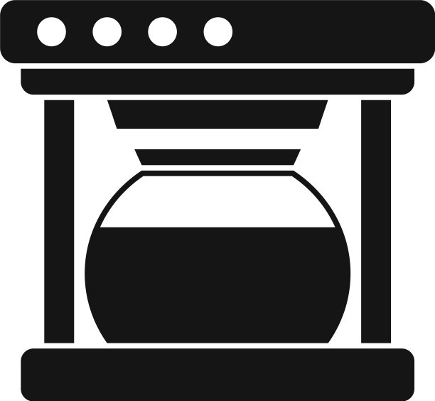 自动咖啡机图标简约风格图片下载