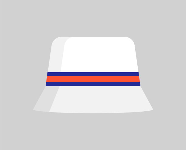 时尚夏季帽子，彩色矢量插图图片下载