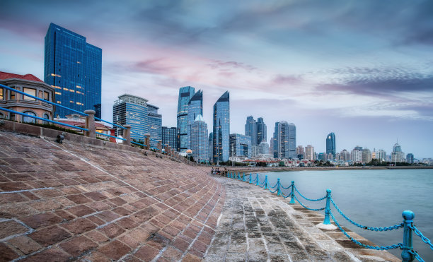 青岛金融中心天际线图片下载