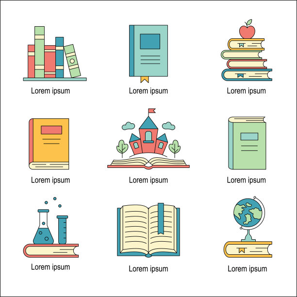 图标的书。图片下载