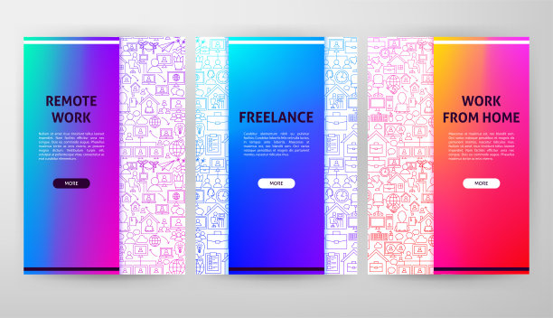 远程工作手册网页设计图片下载