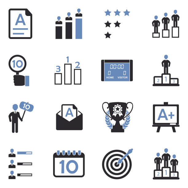 分数图标。双色调平面设计。矢量插图。图片下载