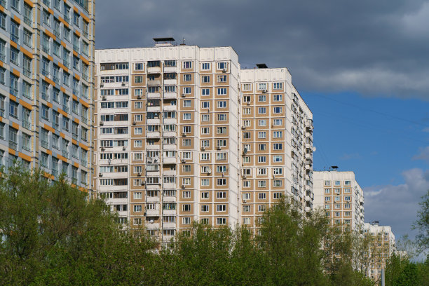 莫斯科夏季的城市景观图片下载