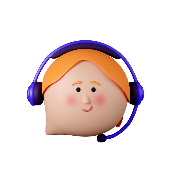 客户支持服务，在线助理。三维渲染图片下载