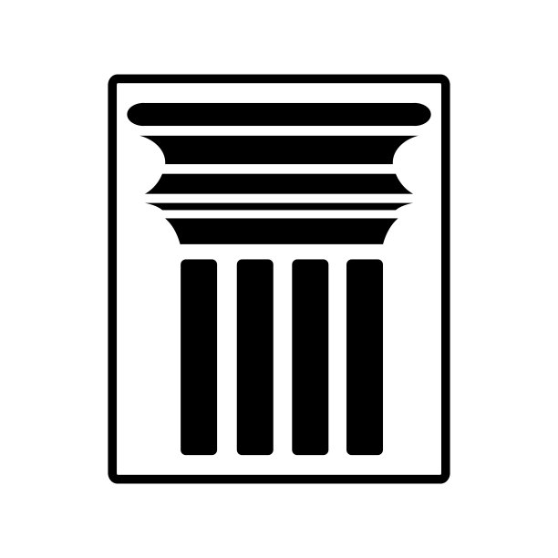 柱子图标设计矢量模板图片下载