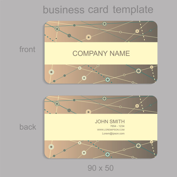 带有DNA分子的名片模板图片下载