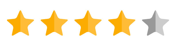 四星，顾客质量符号，矢量产品评级评论酒店，餐厅等平面图标图片下载