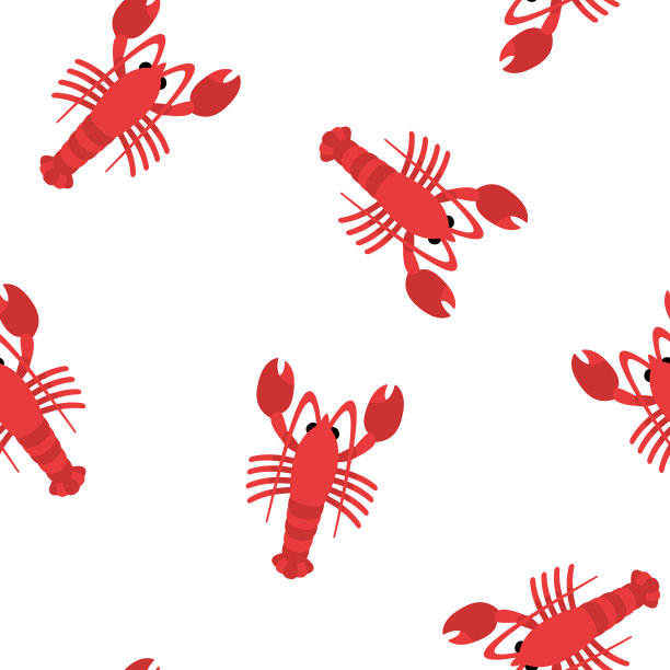 龙虾无缝模式图片下载