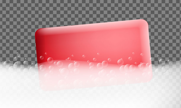 泡沫效果横幅，写实风格图片下载