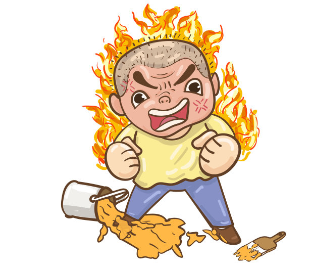 男艺人生气的时候踢掉了彩桶。图片下载