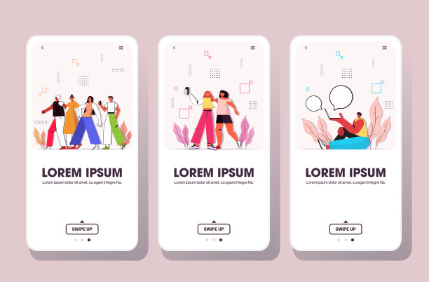 设定人们在户外使用智能手机和笔记本电脑的通讯概念图片下载