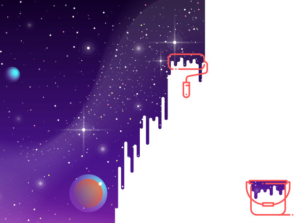 空间画插图图片下载