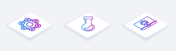 设置等距线化学配方试管和图片下载