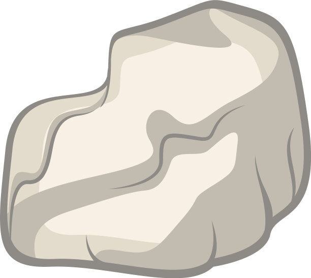 孤立的白色岩石图片下载