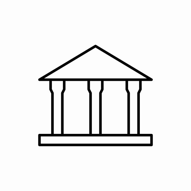 大纲博物馆图标。博物馆矢量插图。网络和移动的符号图片下载