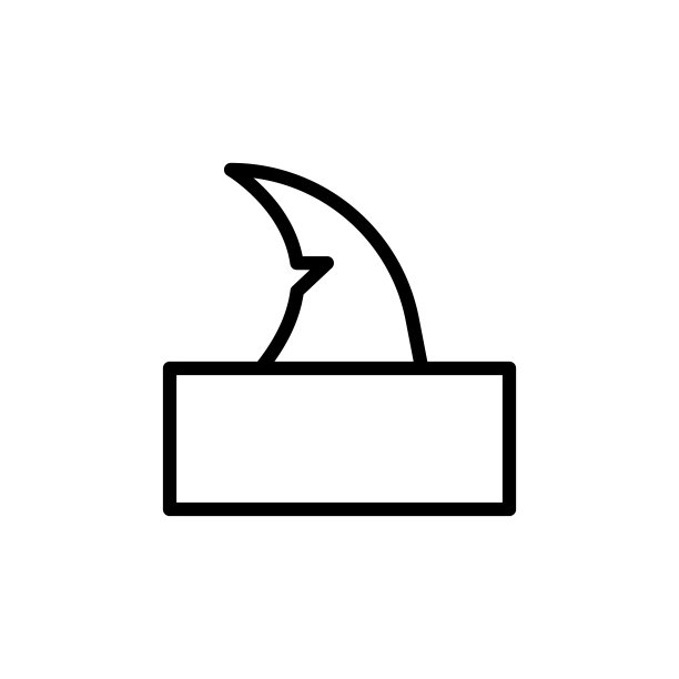 鲨鱼，海洋图标。用于UI和UX、网站或移动应用程序的海洋保护简笔画矢量元素图片下载