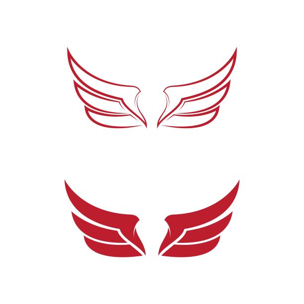 猎鹰翅膀图标模板向量图片下载