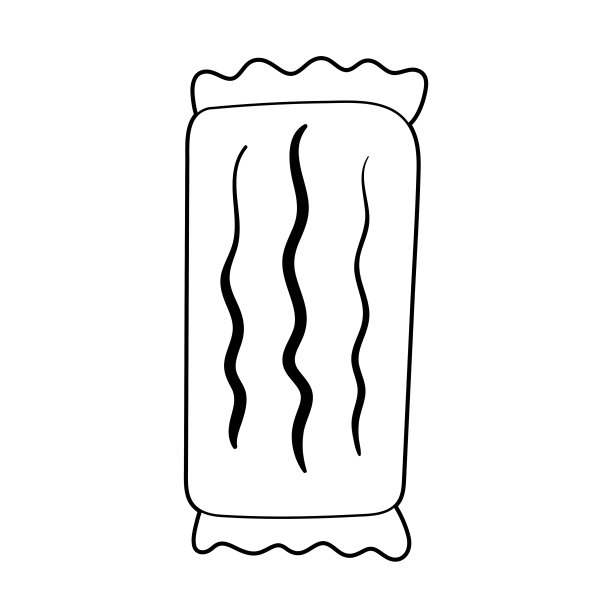 橡胶充气床垫设计。池装饰。安全的游泳设备。夏天的海边沙滩泳池派对。涂鸦线艺术矢量插图图标贴纸孤立的白色背景。着色页面。图片下载