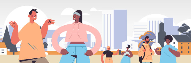 混合种族人行走城市公园数字排毒概念男人女人花时间没有电子产品图片下载