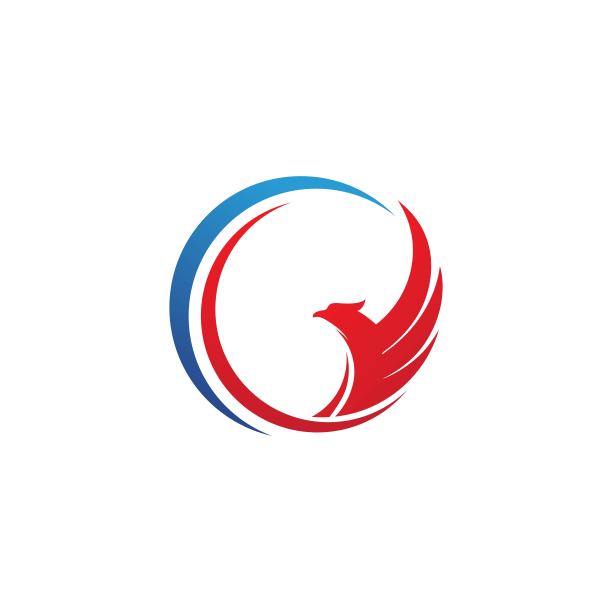 猎鹰翅膀图标模板矢量图片下载
