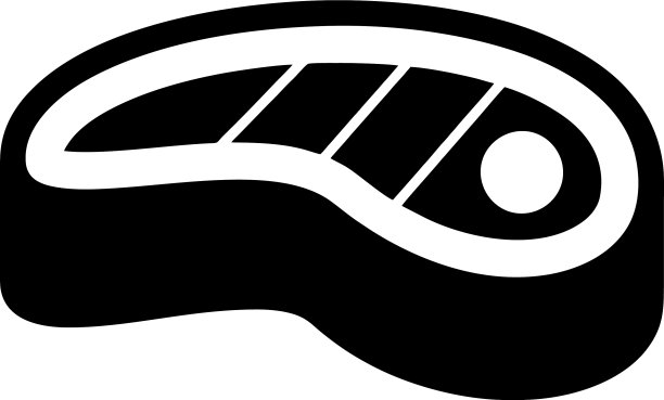 肉类图标标志模板图片下载