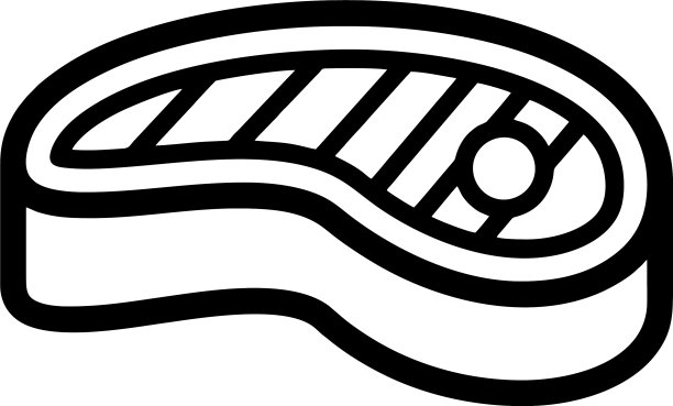 肉类图标标志模板图片下载