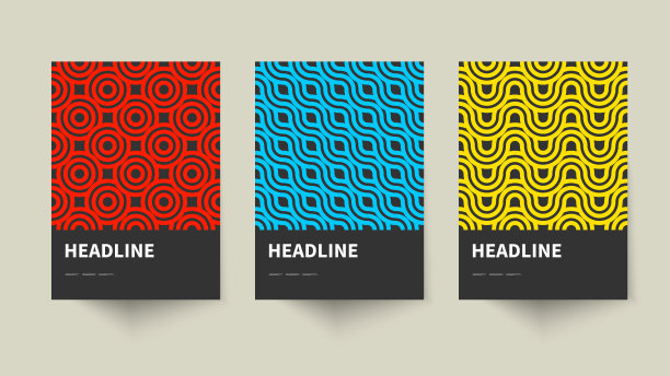 一套创意海报。名片图片下载