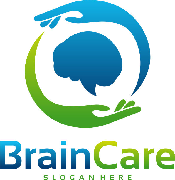 健脑标志设计压力服务标志图片下载