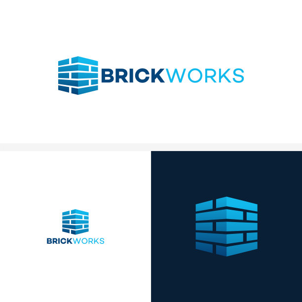 现代平面砖标志砖做工简约现代图片下载
