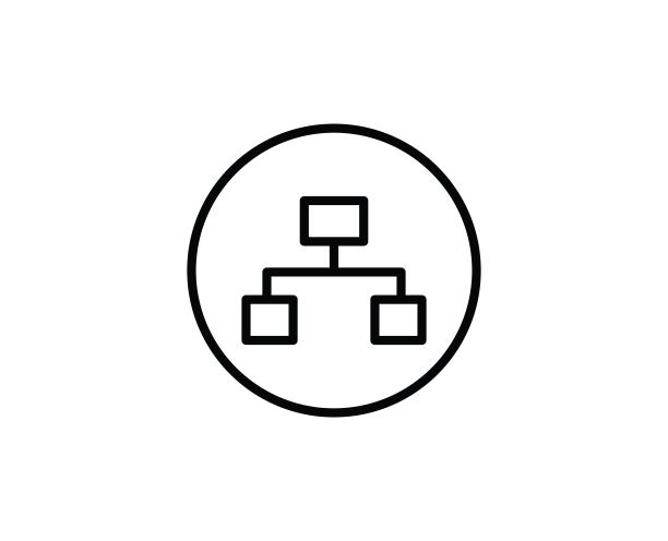 层级结构线性图标图片下载