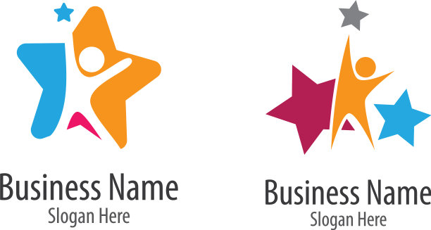 以一个明星标志创意图标为例图片下载