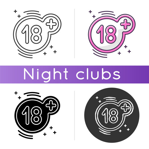 18 +图标。线性黑色和RGB颜色样式。仅限成人，18岁，有年龄限制规定。访问限制的迹象。成熟内容警告，禁止标志隔离病媒插图图片下载