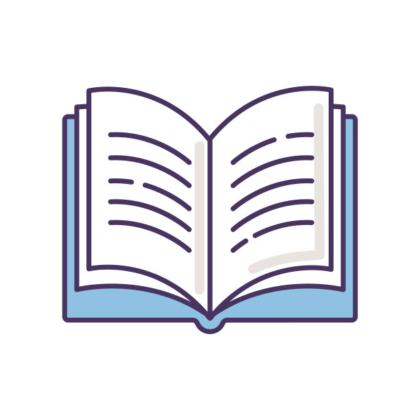 打开书的RGB颜色图标。字典的页面。写大学论文。笔记本和课本。学生的日记。自我教育。图书馆的象征。阅读老师的作业。孤立的矢量图图片下载