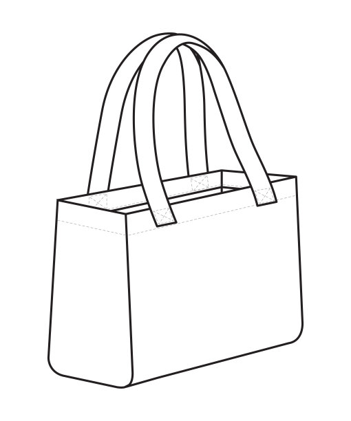 白色袋子购物矢量为模板图片下载