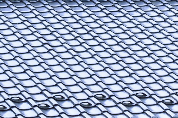 日本房屋屋顶瓦片的背景细节图片下载