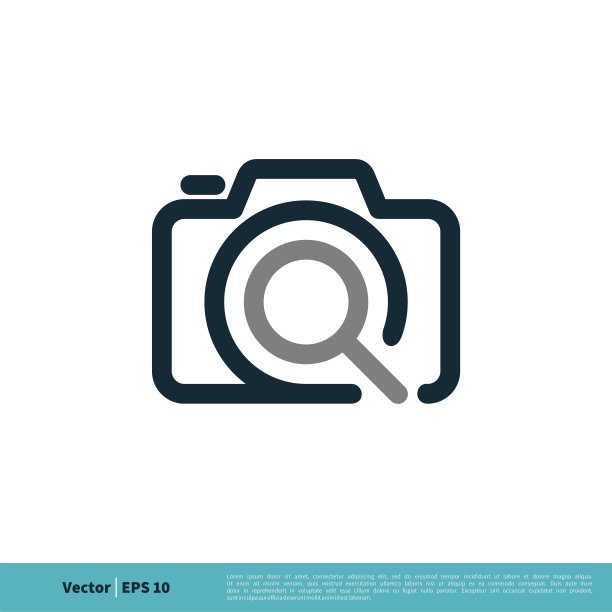 相机图标矢量标志模板插图设计。向量EPS 10。图片下载