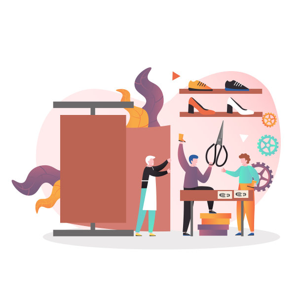 鞋匠的概念网站横幅网站图片下载